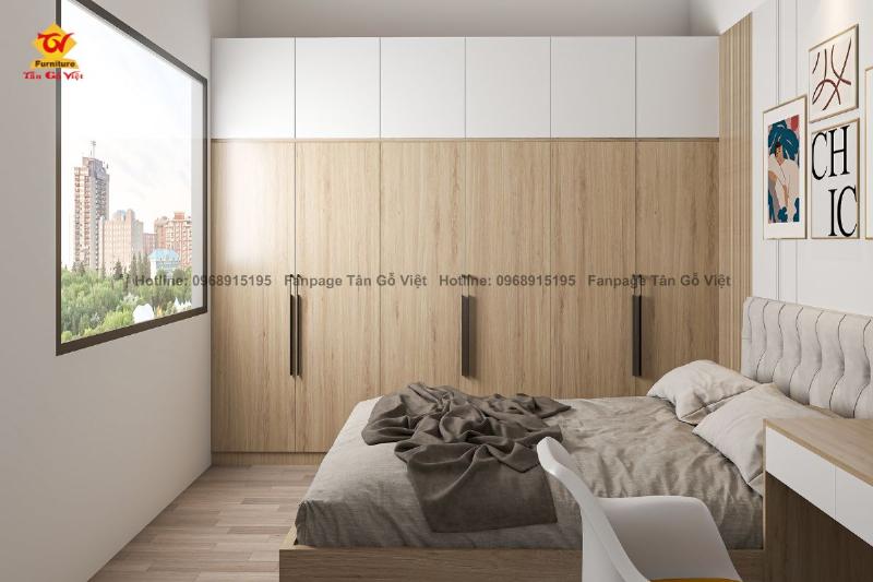 Cách tối đa hóa diện tích theo chiều dọc khi thiết kế phòng ngủ nhỏ 2m2